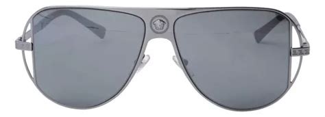 oculos versace espelhado|Versace VE2212 57 Cinza espelhado prata & Chumbo Óculos de .